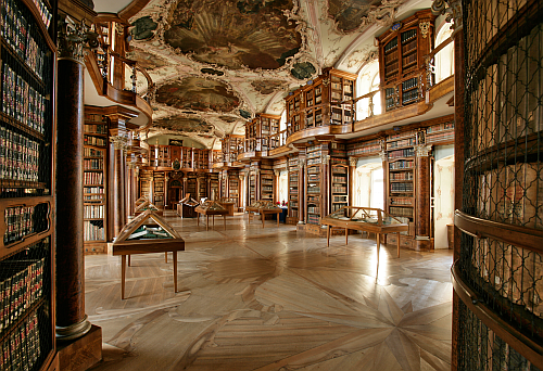 Guest at Abbey Library St. Gall