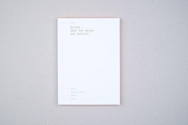 Script – Über das Wesen der Schrift - 1